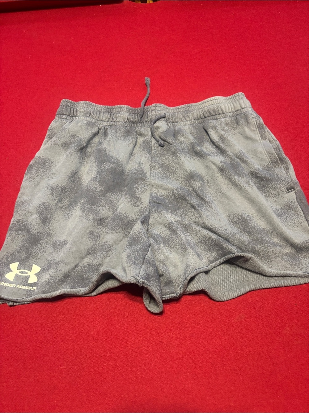 Under Armour  Heather Gray Athletic Shorts with Drawstring